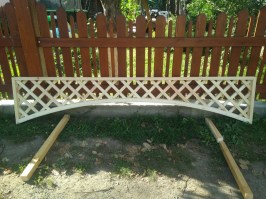 Решетка деревянная для растений 0026